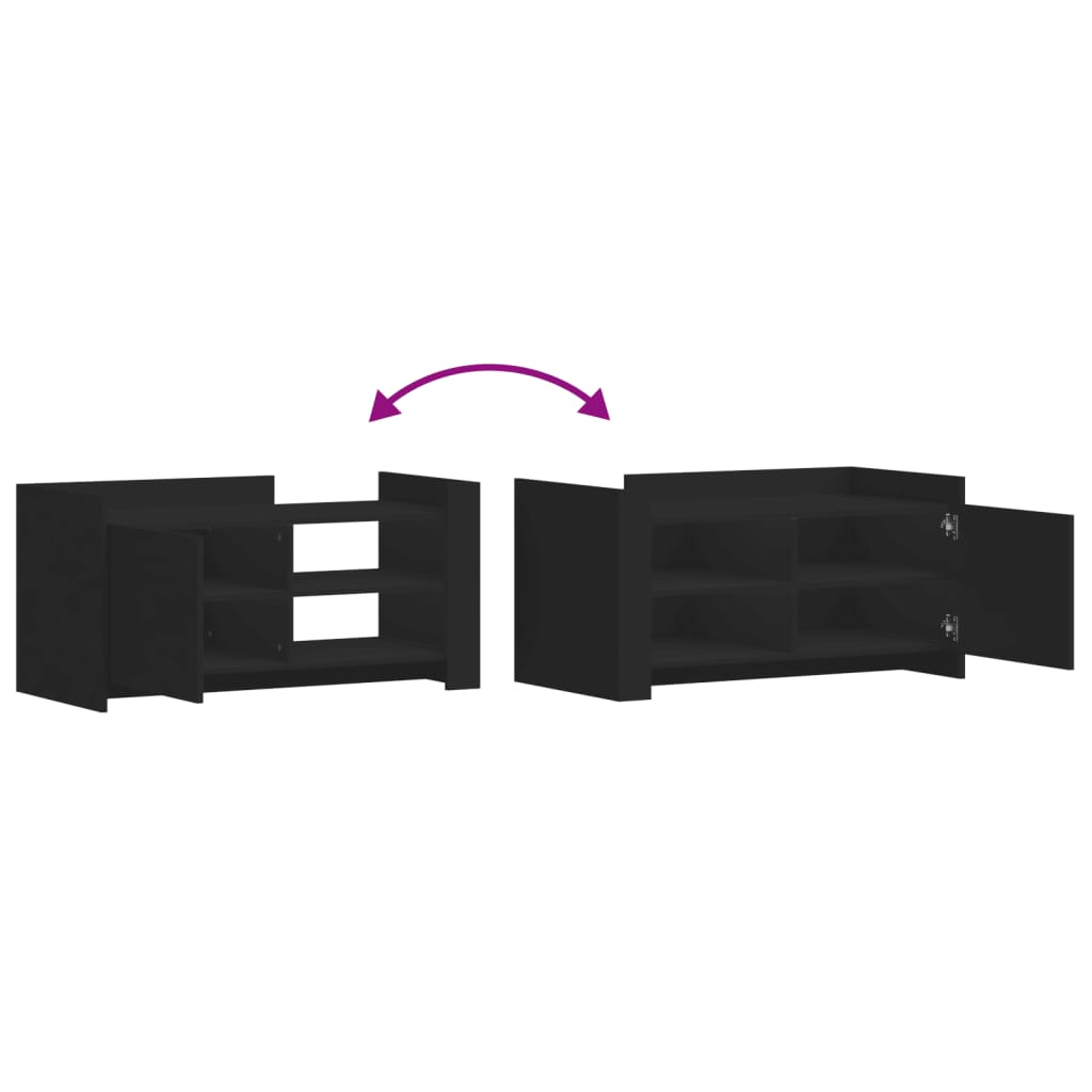 Table basse noir 100x50x50 cm bois d’ingénierie - Tables basses