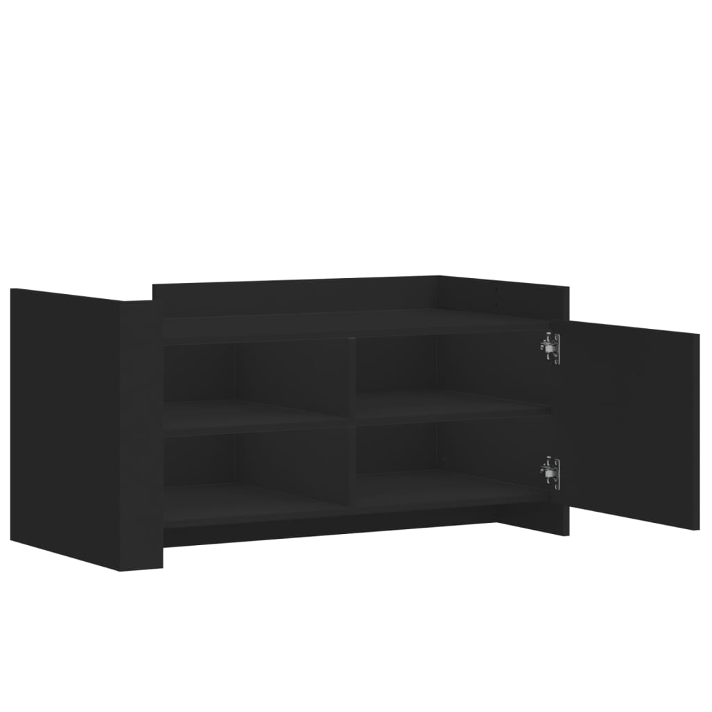 Table basse noir 100x50x50 cm bois d’ingénierie - Tables basses