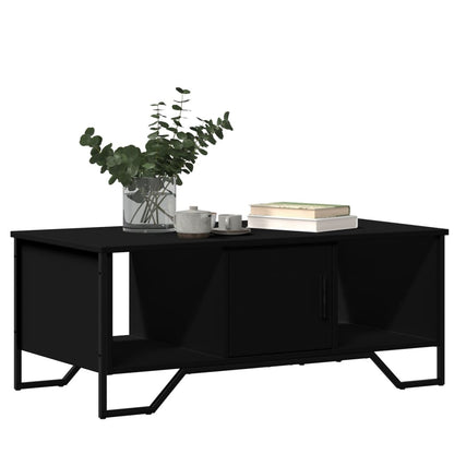Table basse noir 100x51x40 cm bois d’ingénierie - Tables basses