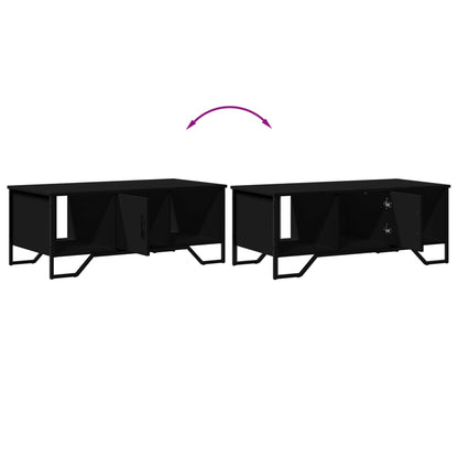 Table basse noir 100x51x40 cm bois d’ingénierie - Tables basses