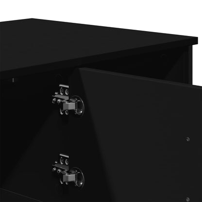 Table basse noir 100x51x40 cm bois d’ingénierie - Tables basses