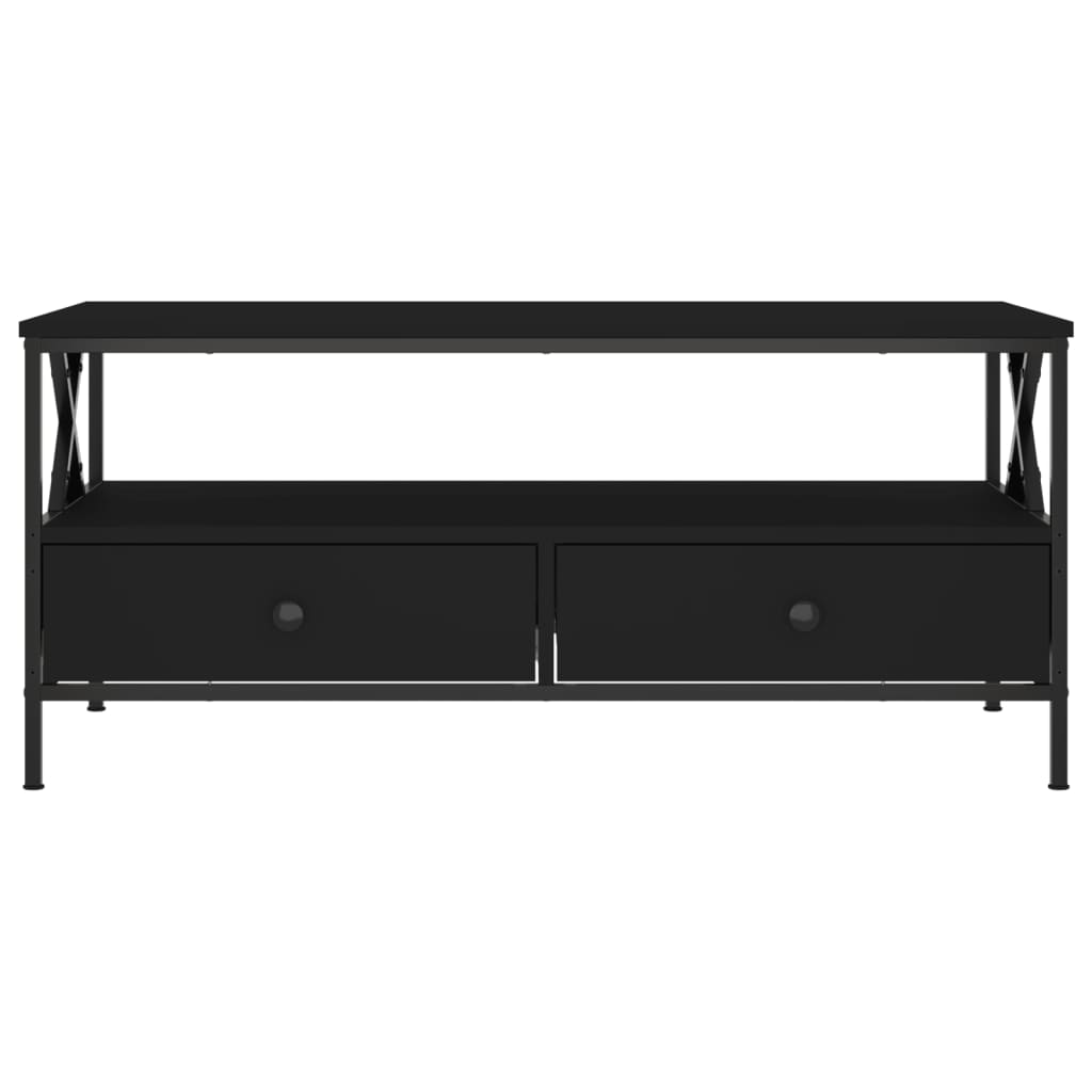 Table basse noir 100x51x45 cm bois d’ingénierie - Tables basses