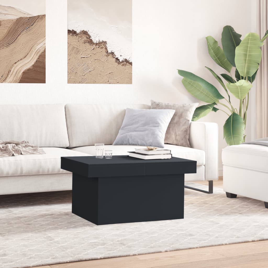 Table basse noir 100x55x40 cm bois d’ingénierie - Tables basses