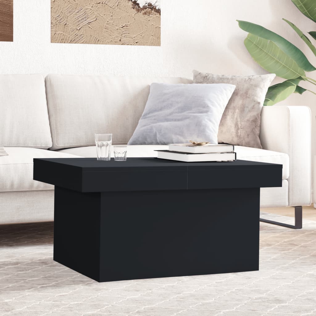 Table basse noir 100x55x40 cm bois d’ingénierie - Tables basses