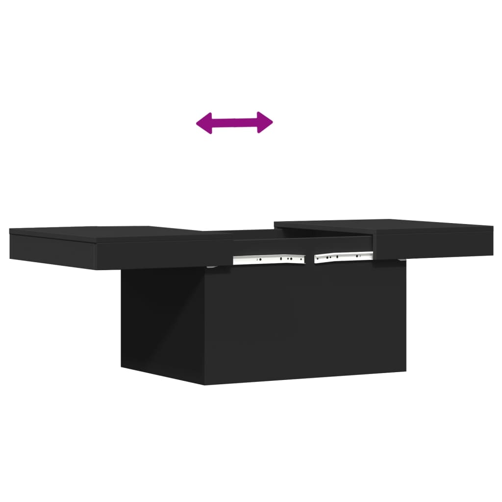 Table basse noir 100x55x40 cm bois d’ingénierie - Tables basses
