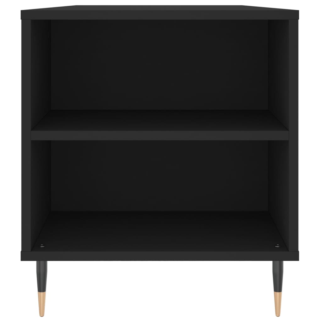 Table basse noir 102x44,5x50 cm bois d’ingénierie - Tables basses