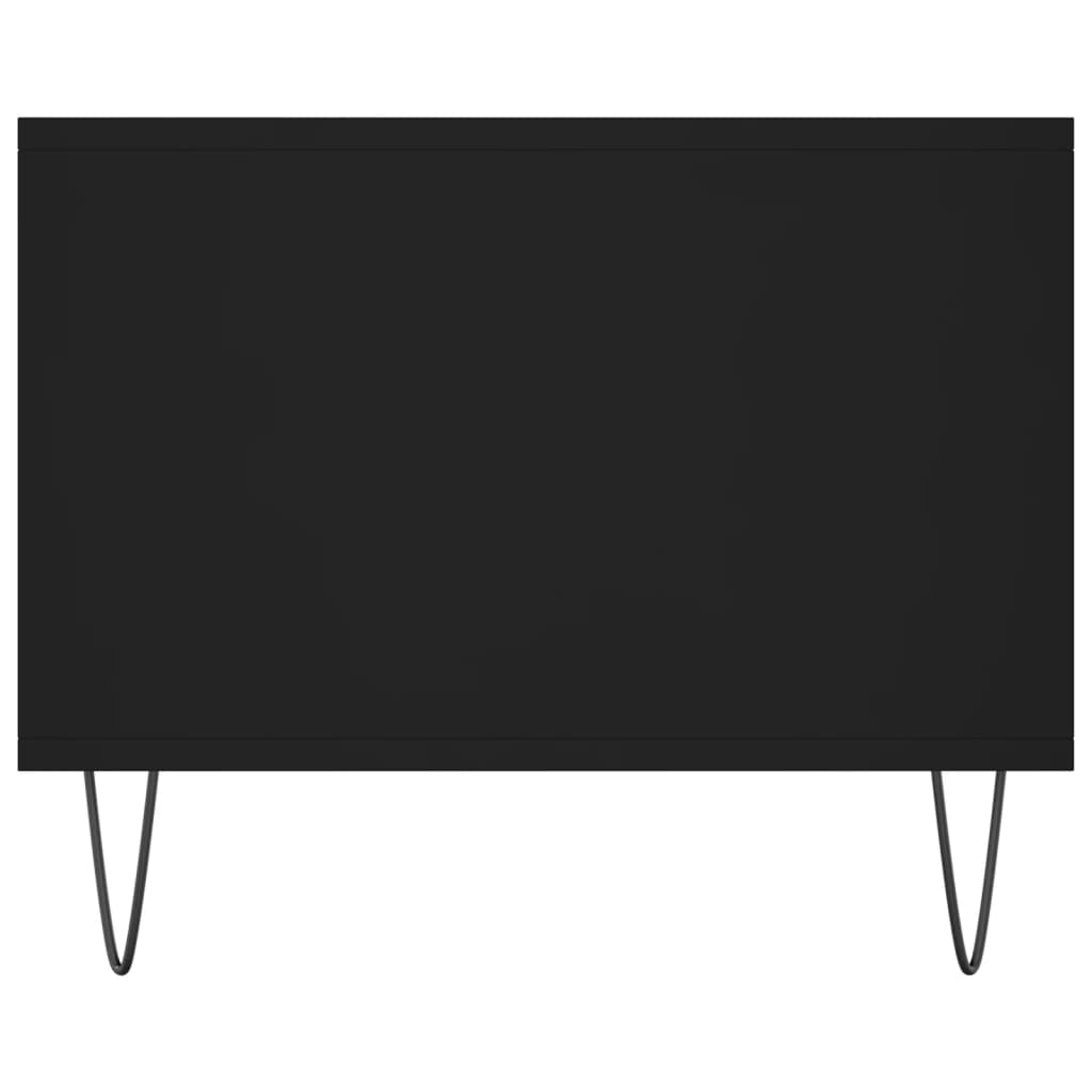 Table basse noir 102x50x40 cm bois d’ingénierie - Tables basses