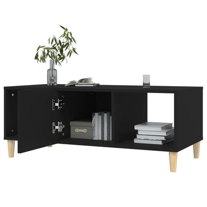 Table basse noir 102x50x40 cm bois d’ingénierie - Tables basses