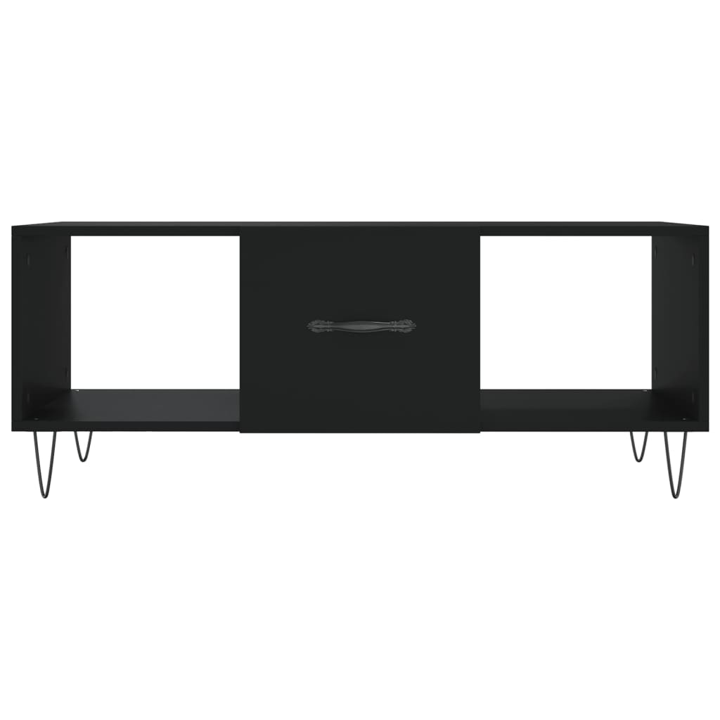 Table basse noir 102x50x40 cm bois d’ingénierie - Tables basses