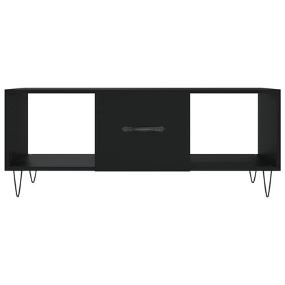 Table basse noir 102x50x40 cm bois d’ingénierie - Tables basses