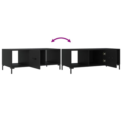 Table basse noir 102x50x40 cm bois d’ingénierie - Tables basses