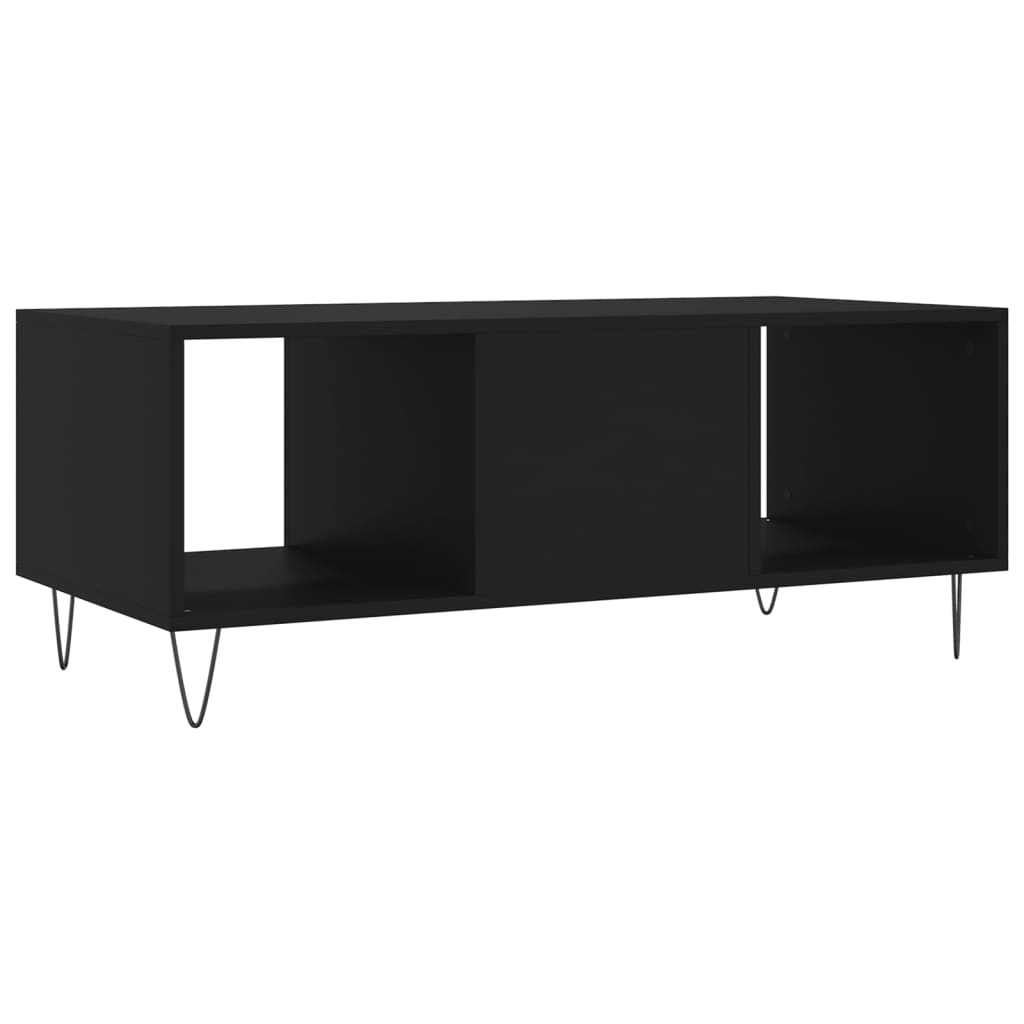 Table basse noir 102x50x40 cm bois d’ingénierie - Tables basses
