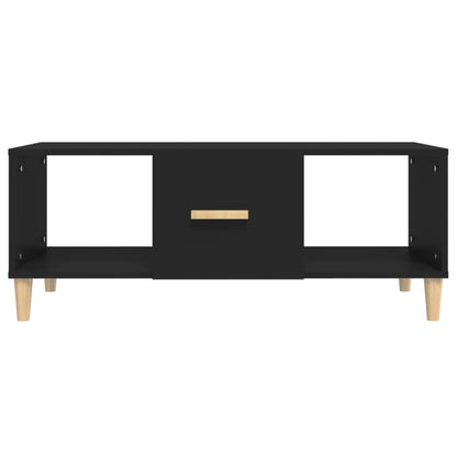 Table basse noir 102x50x40 cm bois d’ingénierie - Tables basses
