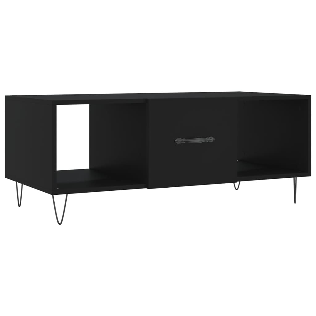 Table basse noir 102x50x40 cm bois d’ingénierie - Tables basses