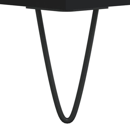 Table basse noir 102x50x40 cm bois d’ingénierie - Tables basses
