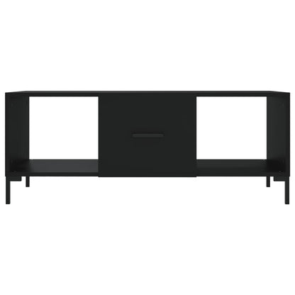 Table basse noir 102x50x40 cm bois d’ingénierie - Tables basses