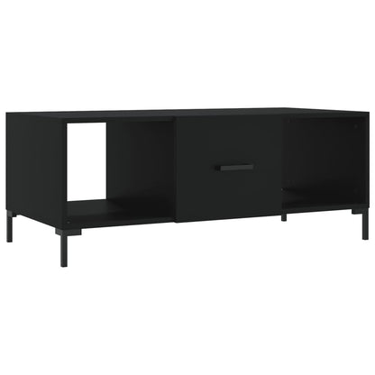 Table basse noir 102x50x40 cm bois d’ingénierie - Tables basses