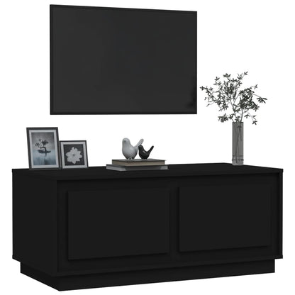 Table basse noir 102x50x44 cm bois d’ingénierie - Tables basses