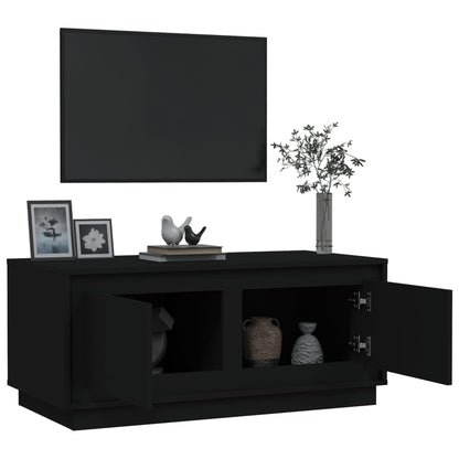 Table basse noir 102x50x44 cm bois d’ingénierie - Tables basses