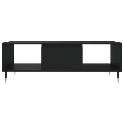 Table basse noir 104x60x35 cm bois d’ingénierie - Tables basses