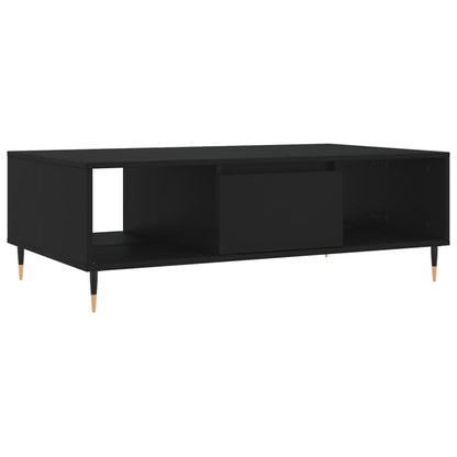 Table basse noir 104x60x35 cm bois d’ingénierie - Tables basses