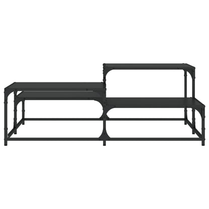 Table basse noir 107x107x40 cm bois d’ingénierie - Tables basses