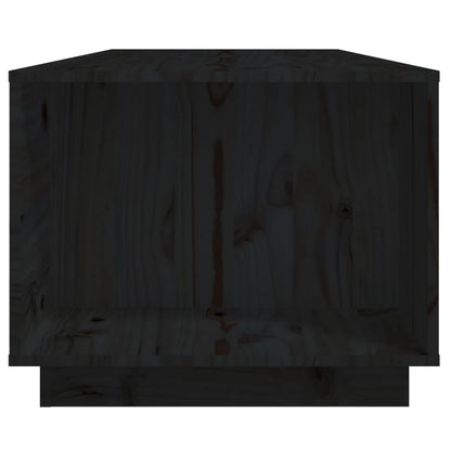 Table basse Noir 110x50x40 cm Bois massif de pin - Tables basses