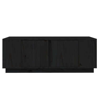 Table basse Noir 110x50x40 cm Bois massif de pin - Tables basses