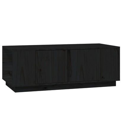 Table basse Noir 110x50x40 cm Bois massif de pin - Tables basses