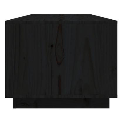Table basse Noir 110x50x40 cm Bois massif de pin - Tables basses