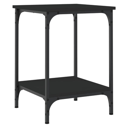 Table basse noir 40x40x55 cm bois d’ingénierie - Tables basses