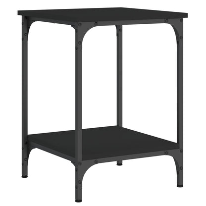 Table basse noir 40x40x55 cm bois d’ingénierie - Tables basses