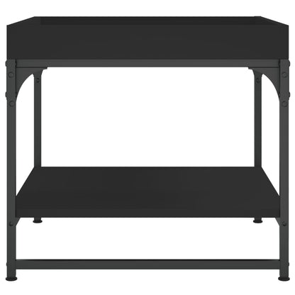 Table basse noir 49,5x49,5x45 cm bois d’ingénierie - Tables basses