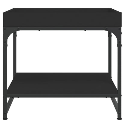 Table basse noir 49,5x49,5x45 cm bois d’ingénierie - Tables basses