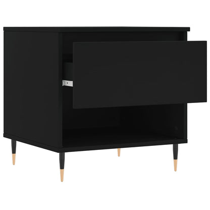 Table basse noir 50x46x50 cm bois d’ingénierie - Tables basses