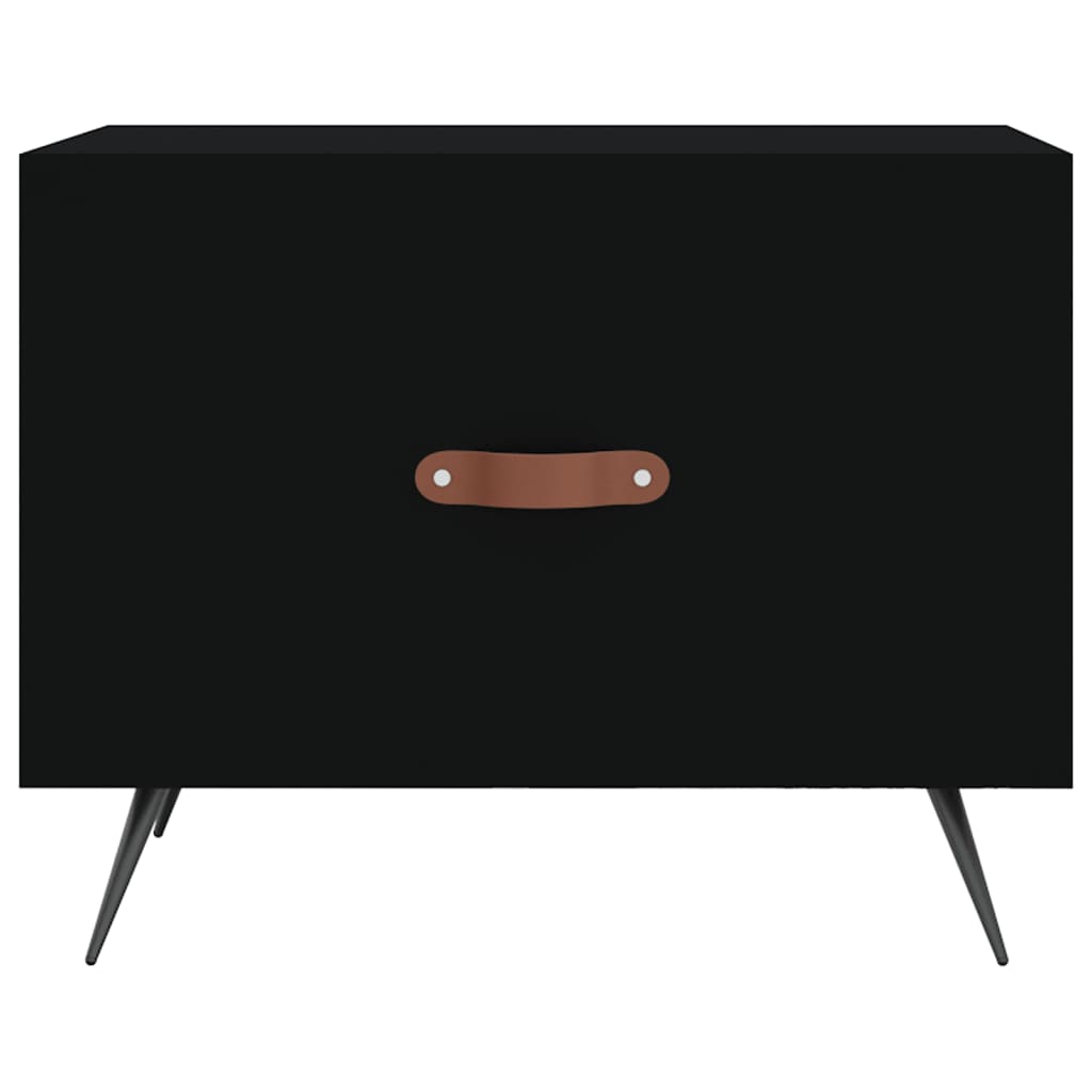 Table basse Noir 50x50x40 cm Bois d’ingénierie - Tables basses