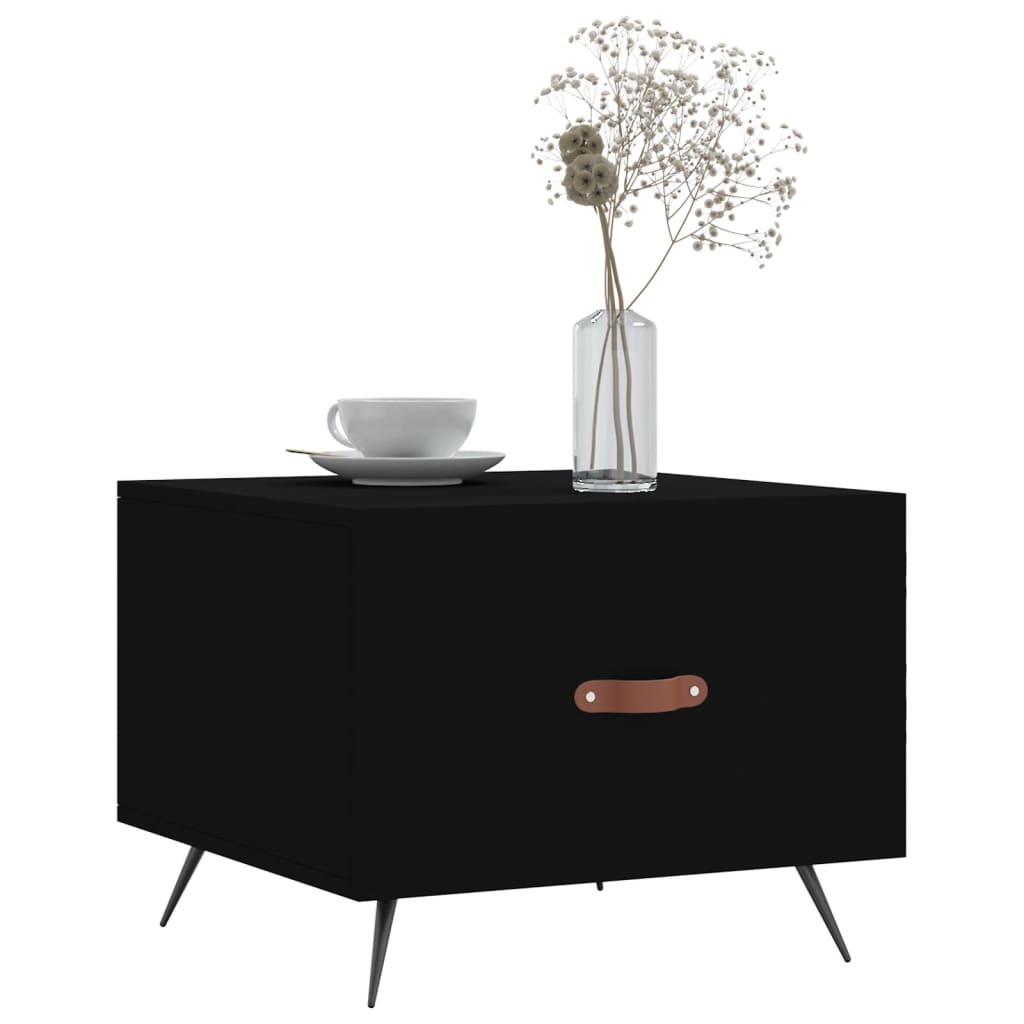 Table basse Noir 50x50x40 cm Bois d’ingénierie - Tables basses
