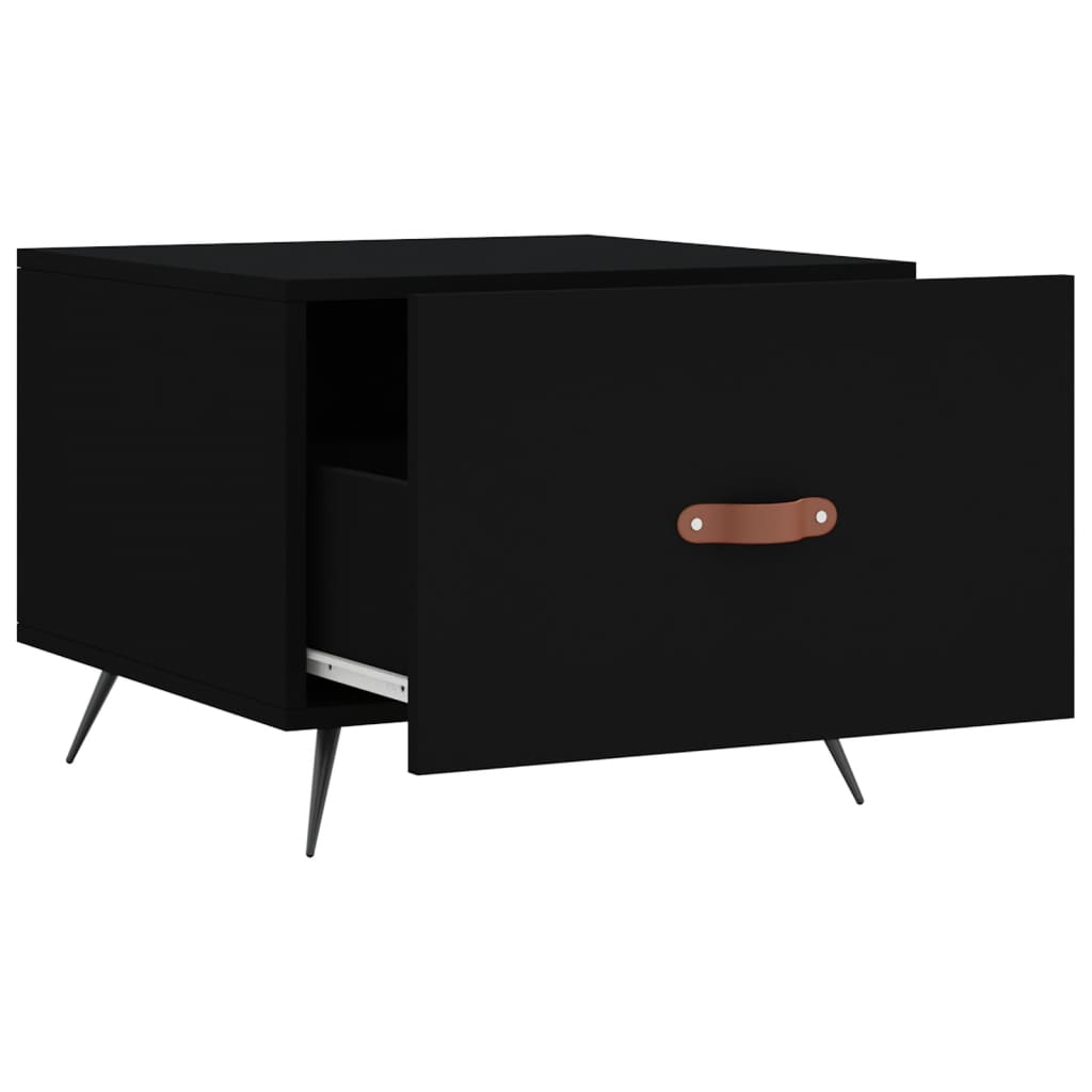 Table basse Noir 50x50x40 cm Bois d’ingénierie - Tables basses