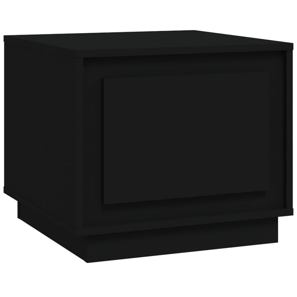 Table basse noir 51x50x44 cm bois d’ingénierie - Tables basses