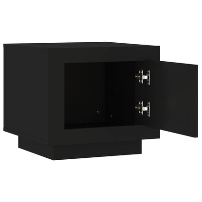 Table basse noir 51x50x45 cm bois d’ingénierie - Tables basses