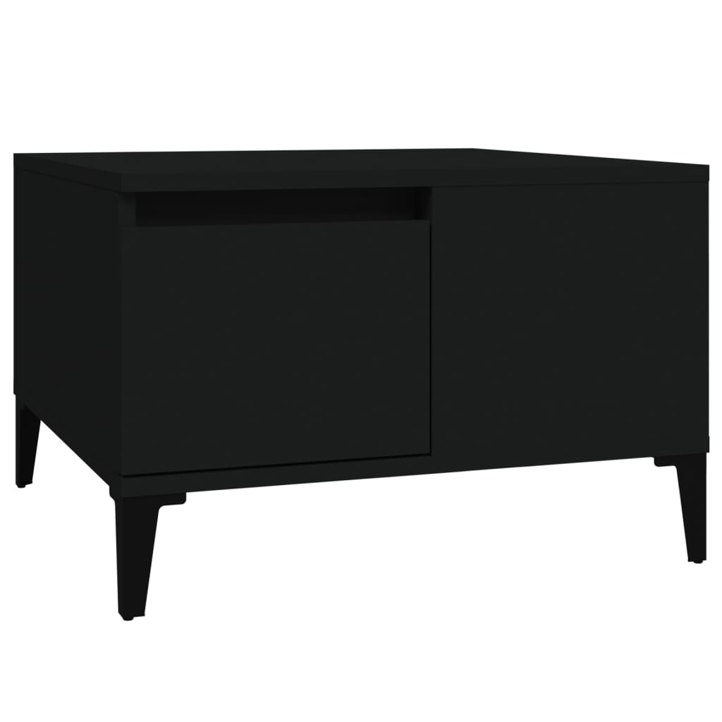 Table basse noir 55x55x36,5 cm bois d’ingénierie - Tables basses