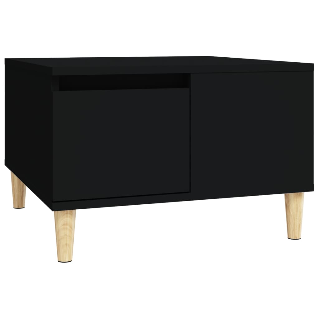 Table basse noir 55x55x36,5 cm bois d’ingénierie - Tables basses