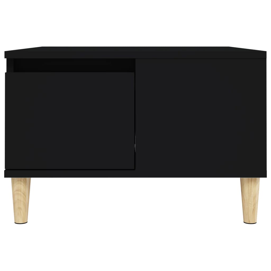 Table basse noir 55x55x36,5 cm bois d’ingénierie - Tables basses