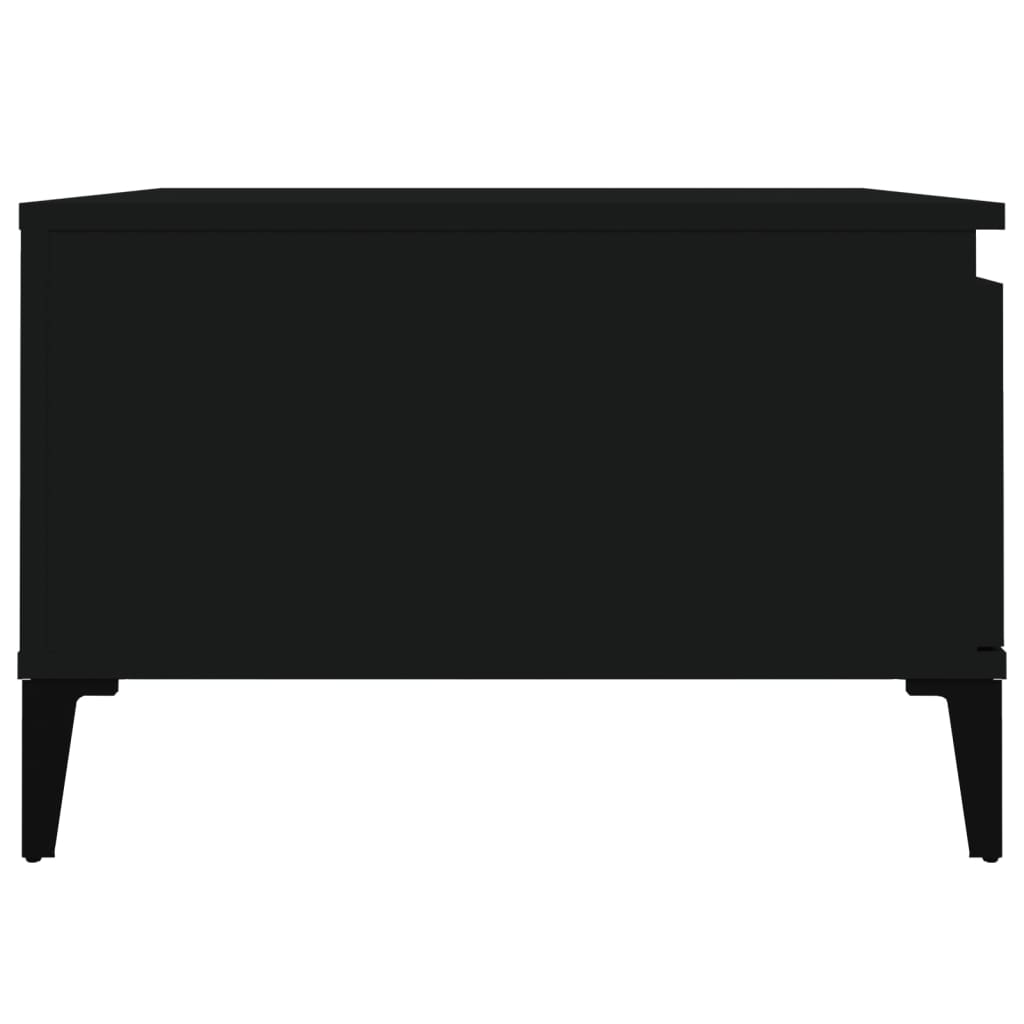 Table basse noir 55x55x36,5 cm bois d’ingénierie - Tables basses