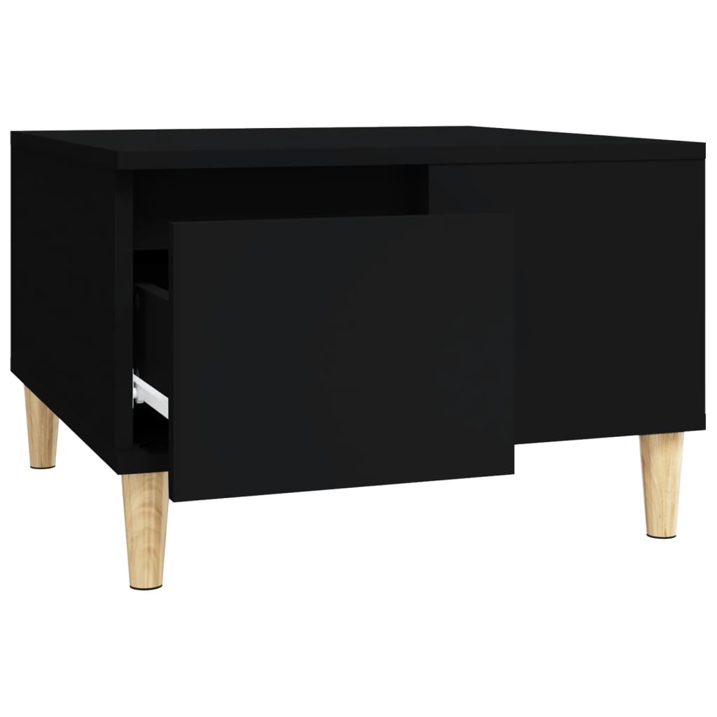 Table basse noir 55x55x36,5 cm bois d’ingénierie - Tables basses