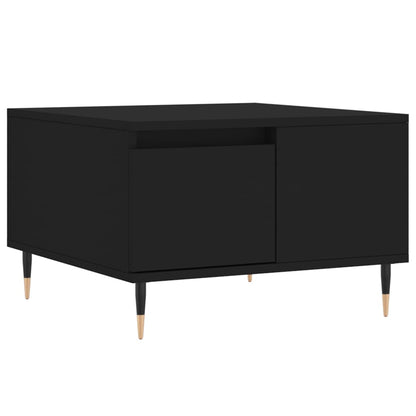 Table basse noir 55x55x36,5 cm bois d’ingénierie - Tables basses