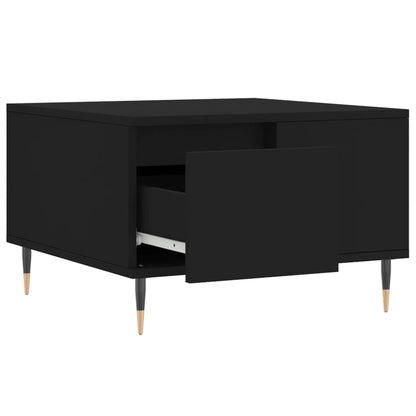 Table basse noir 55x55x36,5 cm bois d’ingénierie - Tables basses