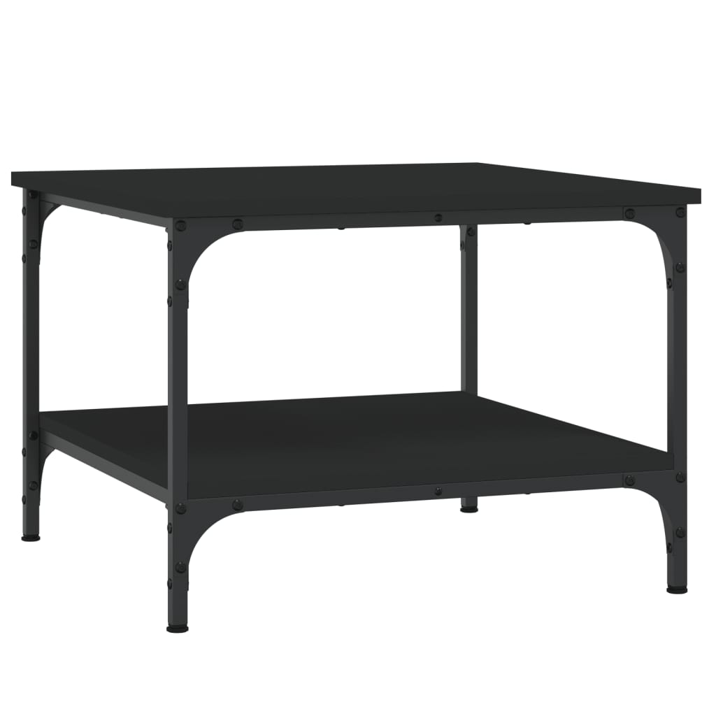 Table basse Noir 55x55x40 cm bois d’ingénierie - Tables basses