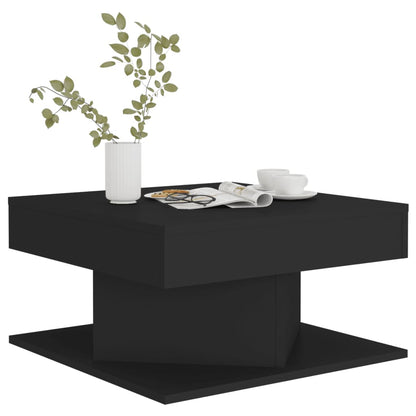 Table basse Noir 57x57x30 cm Bois d’ingénierie - Tables basses