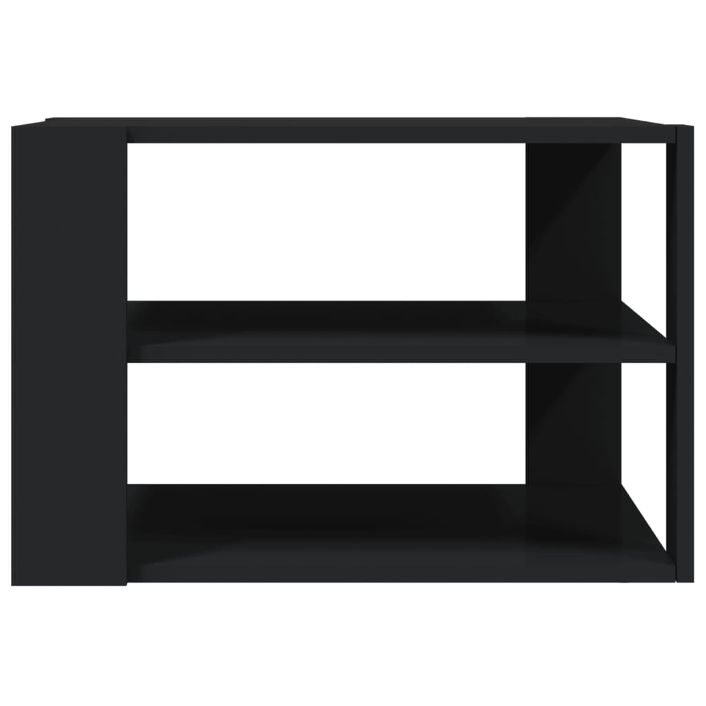 Table basse noir 59,5x59,5x40 cm bois d’ingénierie - Tables basses